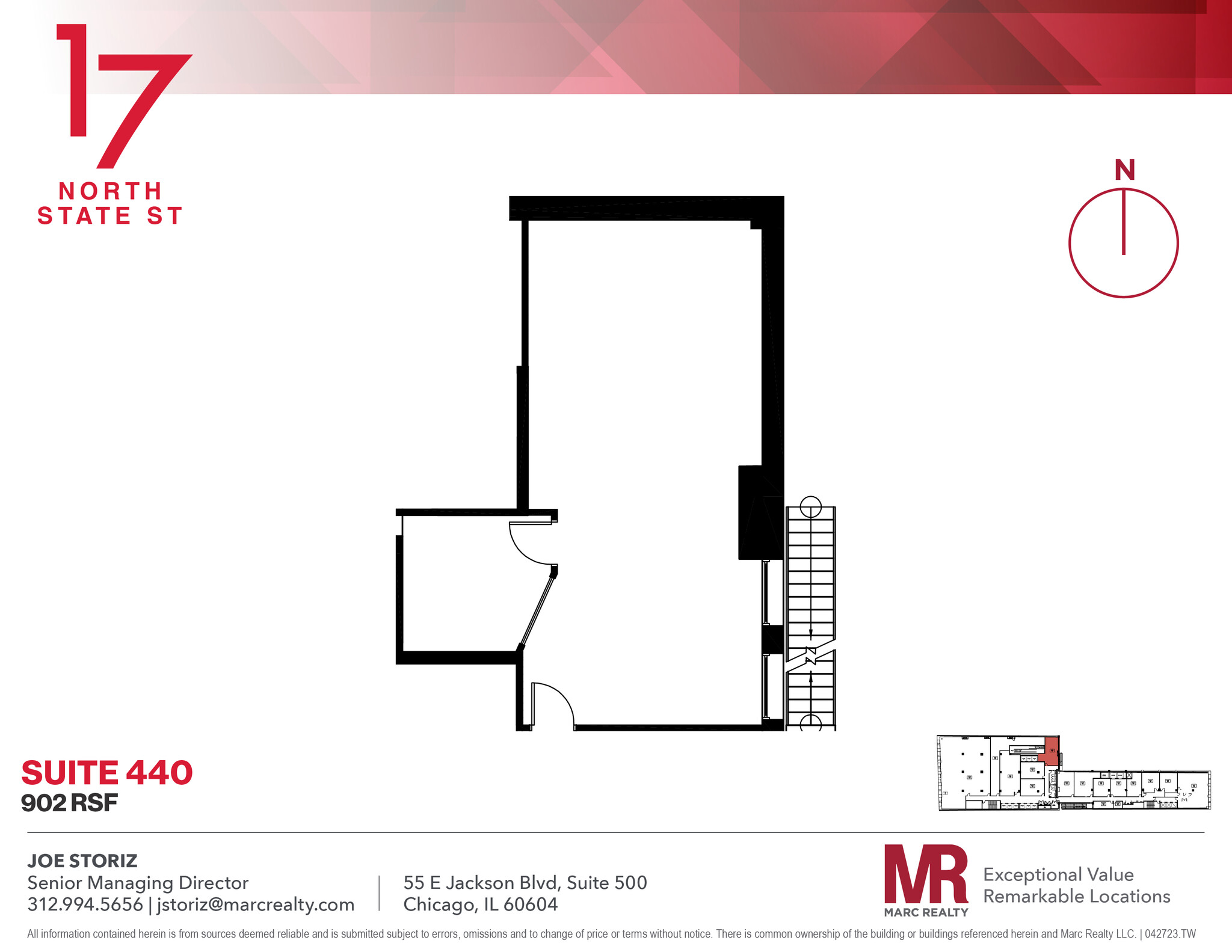 17 N State St, Chicago, IL for lease Floor Plan- Image 1 of 6