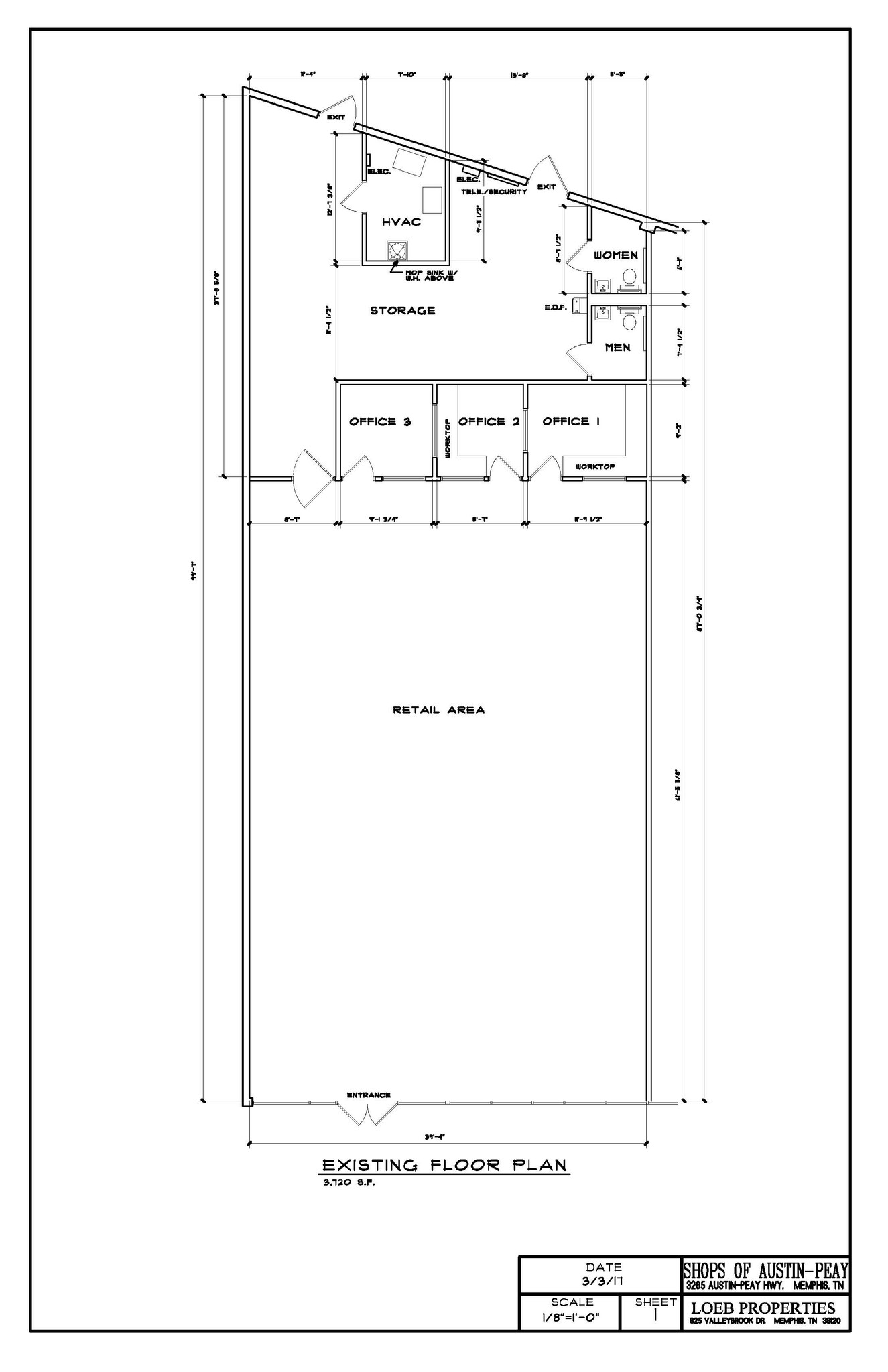 3265-3277 Austin Peay Hwy, Memphis, TN for lease Floor Plan- Image 1 of 1