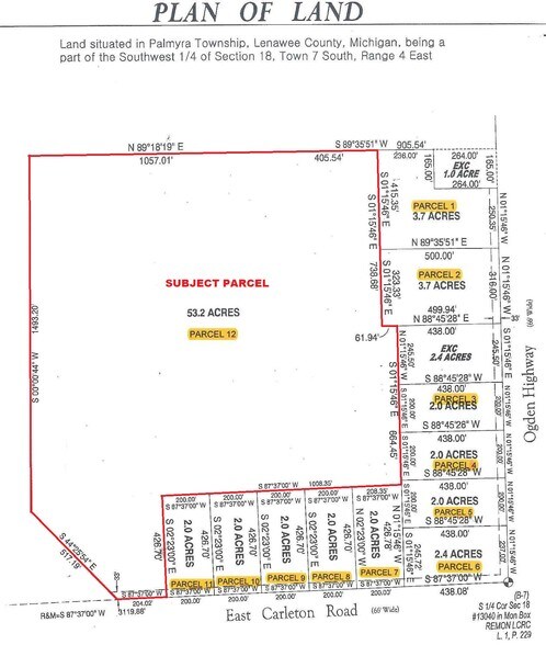 3000 Block Carleton Rd, Adrian, MI for sale - Other - Image 1 of 1