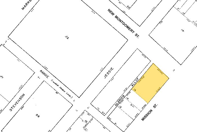 90 New Montgomery St, San Francisco, CA for lease Plat Map- Image 1 of 2