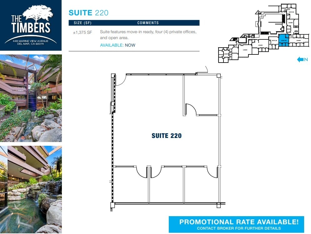 445 Marine View Ave, Del Mar, CA for lease Floor Plan- Image 1 of 1
