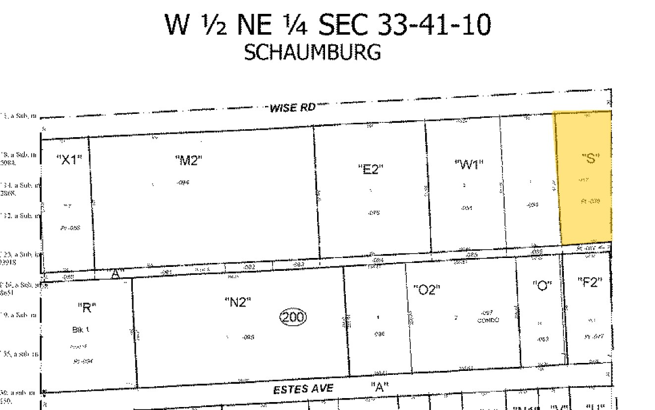 603-617 W Wise Rd, Schaumburg, IL for sale Plat Map- Image 1 of 1