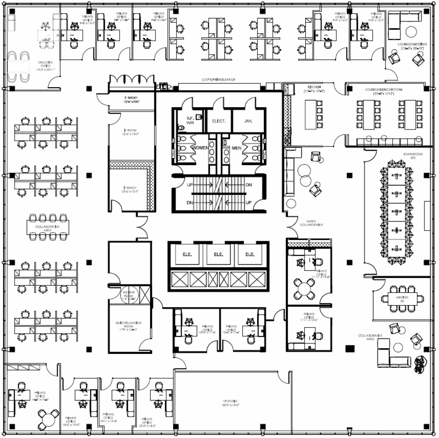 7030 Woodbine Ave, Markham, ON for lease Floor Plan- Image 1 of 7