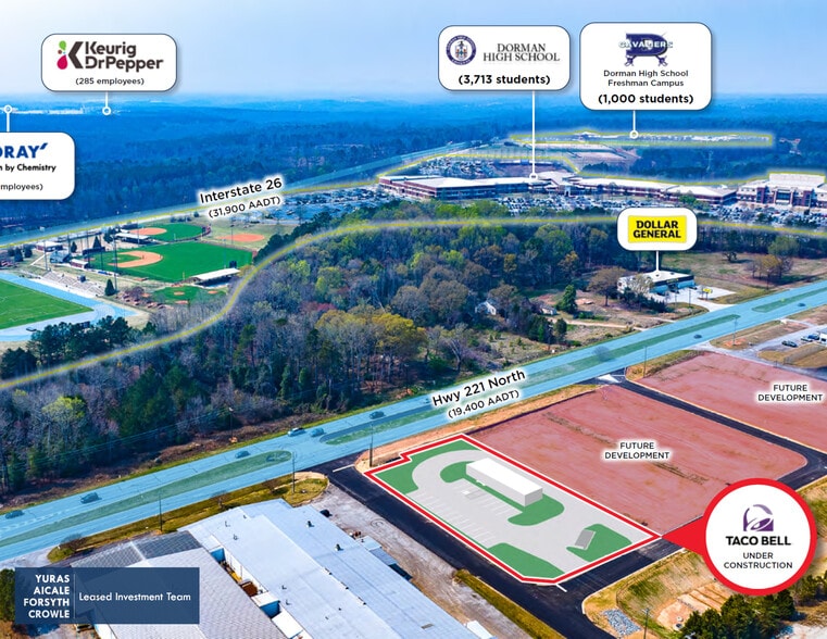 141 Felt Dr, Roebuck, SC for sale - Aerial - Image 2 of 6