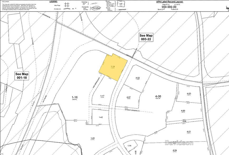 705 Griffith St, Davidson, NC for sale - Plat Map - Image 1 of 1