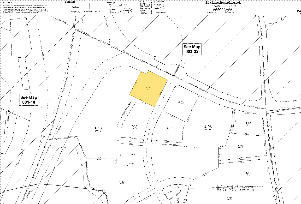 705 Griffith St, Davidson, NC for sale Plat Map- Image 1 of 1