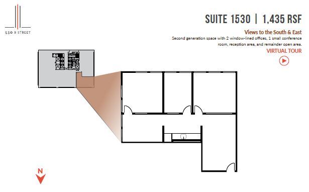 530 B St, San Diego, CA for lease Floor Plan- Image 1 of 1