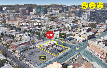 801 S Hoover St, Los Angeles, CA - aerial  map view