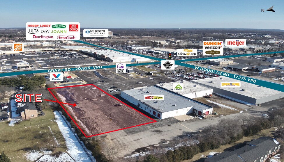 VL NWQ Grape Rd. & Douglas Rd., Mishawaka, IN for sale - Building Photo - Image 1 of 1