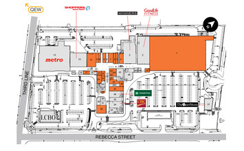 1431-1527 Rebecca St, Oakville, ON for lease Site Plan- Image 1 of 1