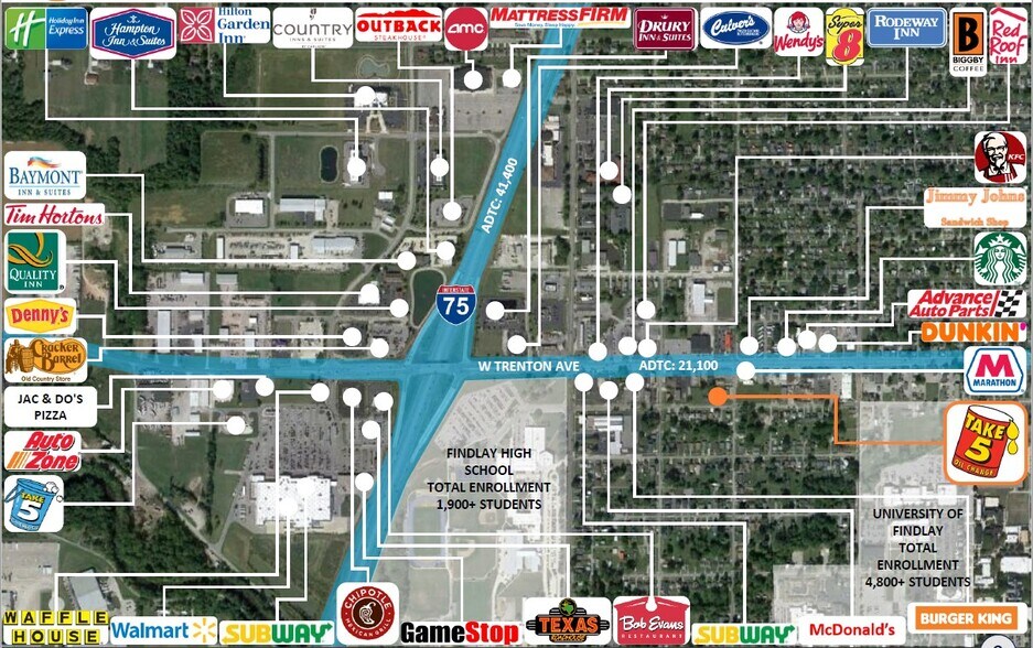 601 Trenton Ave, Findlay, OH 45840 Take 5 Oil Change