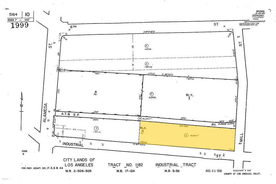 1567-1717 Industrial St, Los Angeles, CA for sale - Plat Map - Image 2 of 2