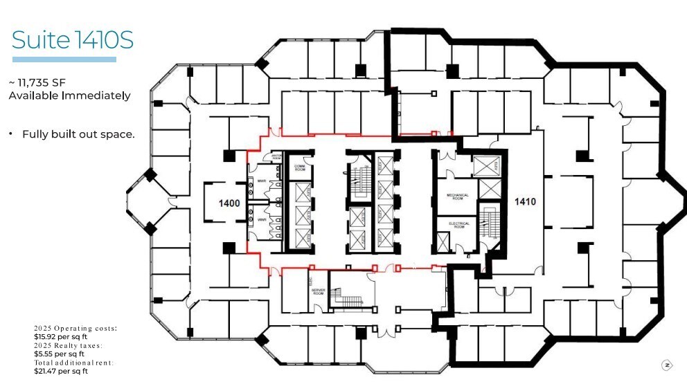 222 3rd Ave SW, Calgary, AB for lease Floor Plan- Image 1 of 1