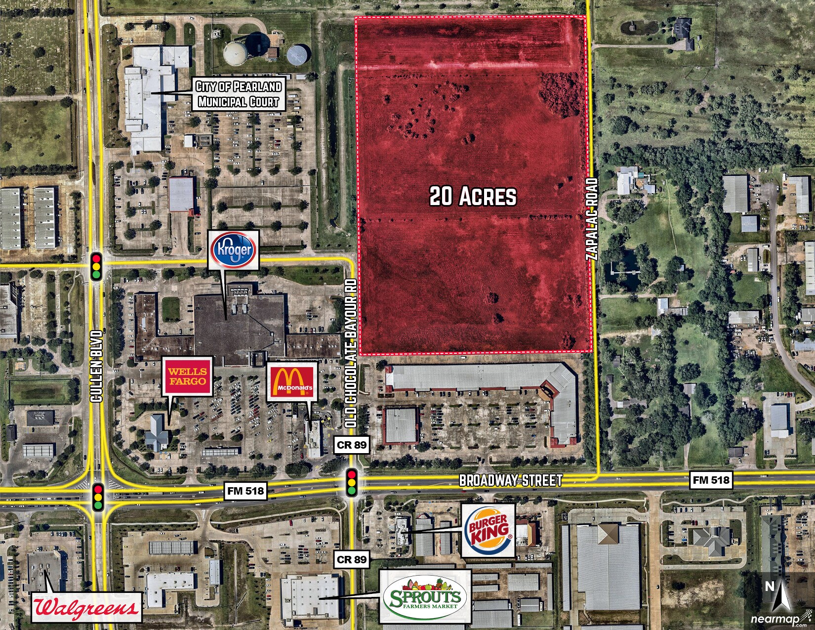 FM 518 & Old Chocolate Bayou Rd, Pearland, TX for sale Other- Image 1 of 1