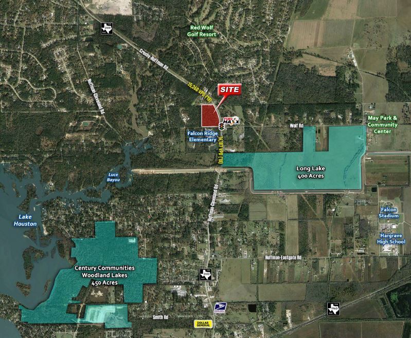Fm 2100 & Huffman Cleveland Rd, Huffman, TX 77336 Land for Sale
