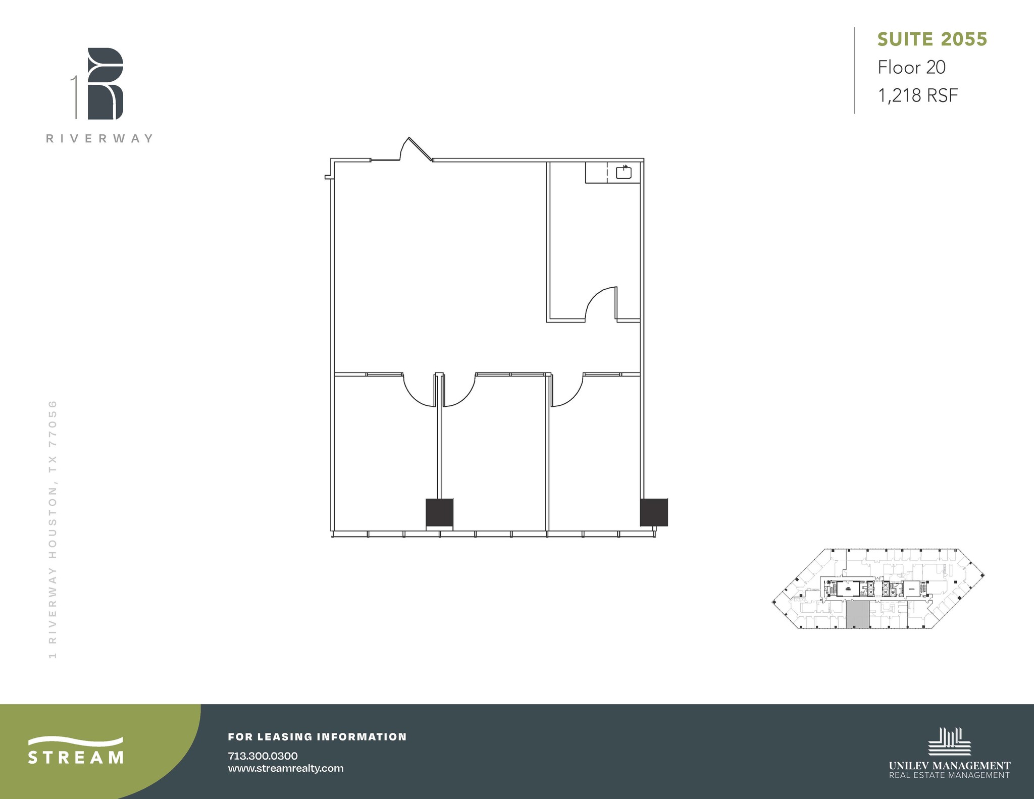 1 Riverway, Houston, TX for lease Floor Plan- Image 1 of 1