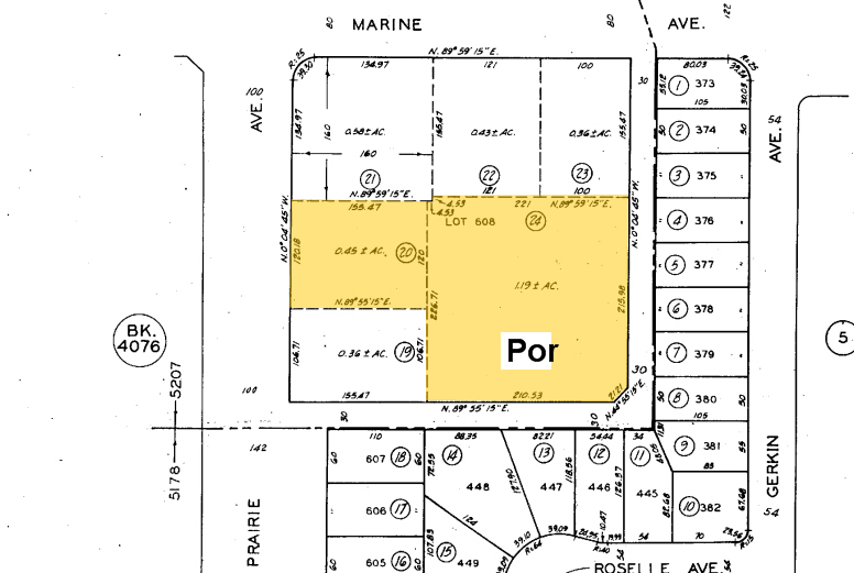 15130-15190 Prairie Ave, Lawndale, CA for lease - Plat Map - Image 2 of 4