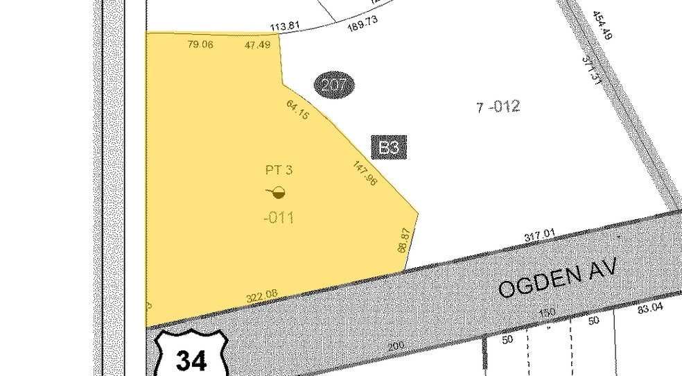 901 N Elm St, Hinsdale, IL for lease - Plat Map - Image 3 of 3