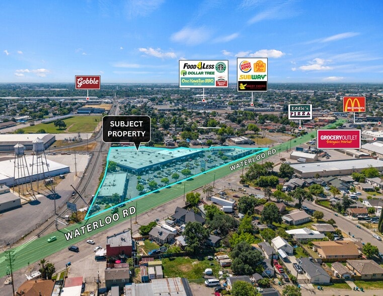 1108-1140 Waterloo Rd, Stockton, CA for lease - Building Photo - Image 2 of 14