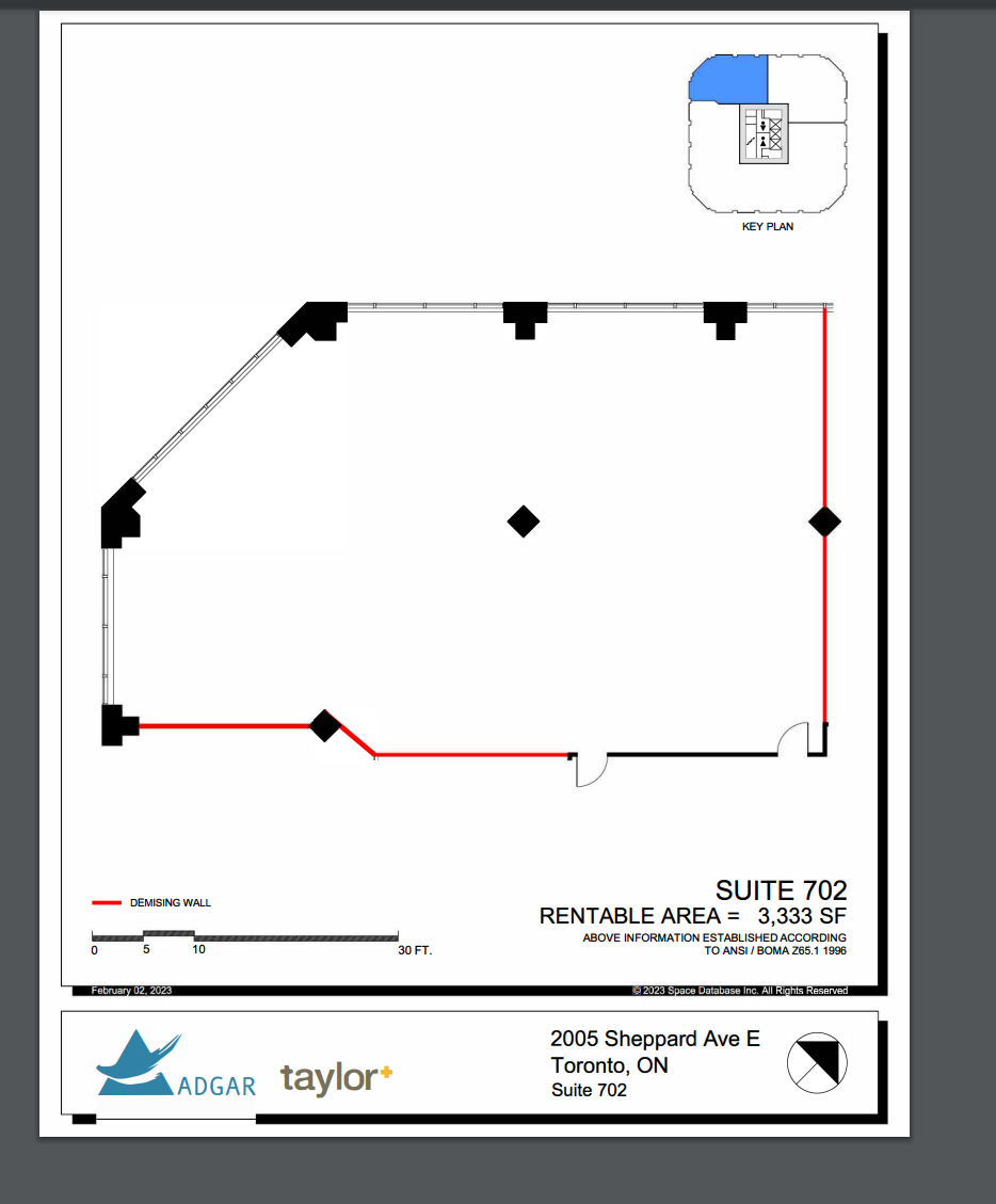 2001 Sheppard Ave E, Toronto, ON for lease Floor Plan- Image 1 of 1