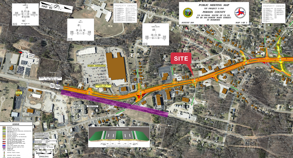 815 Durham Rd, Roxboro, NC for lease - Aerial - Image 2 of 3