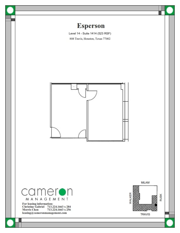 808 Travis St, Houston, TX for lease Floor Plan- Image 1 of 1