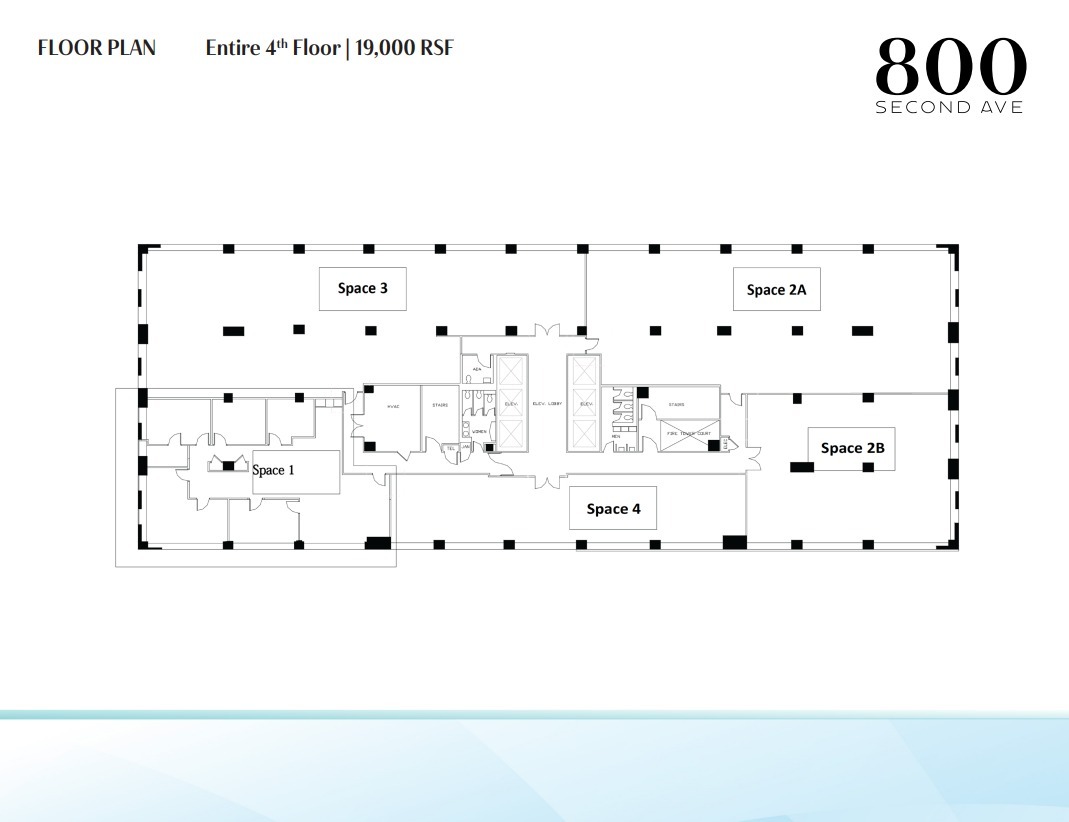 800 Second Ave, New York, NY 10017 - Unit 4th -  - Floor Plan - Image 1 of 1