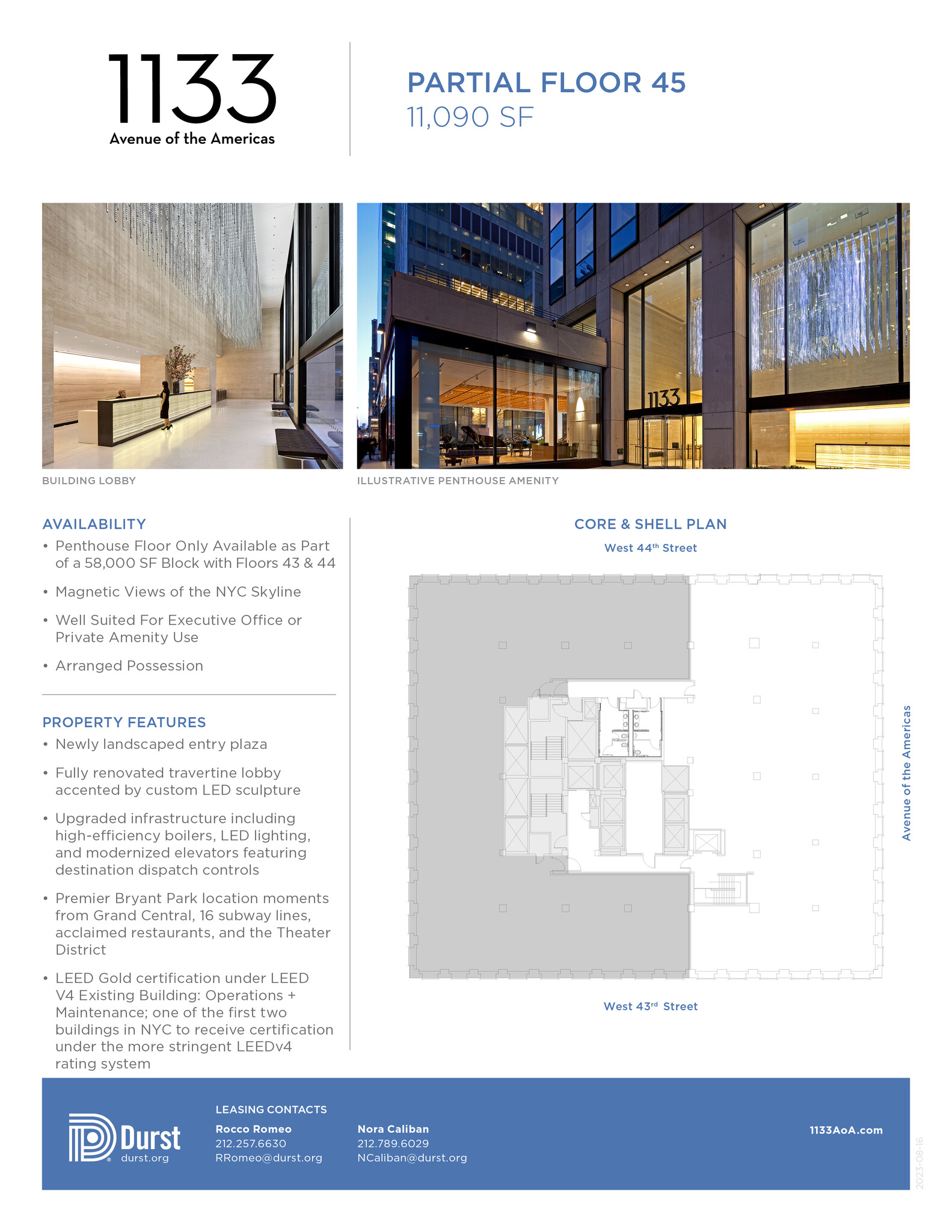 1133 Avenue of the Americas, New York, NY for lease Floor Plan- Image 1 of 4