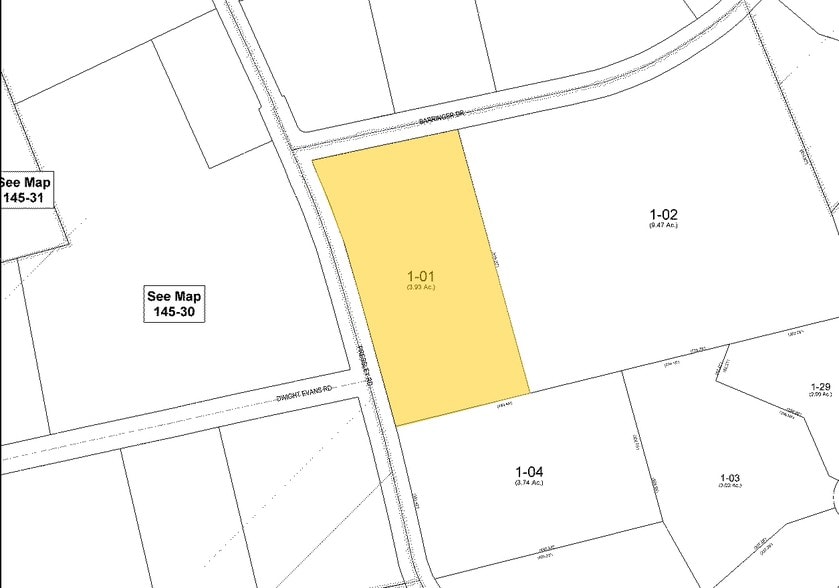 1000-1022 Pressley Rd, Charlotte, NC for lease - Plat Map - Image 3 of 11