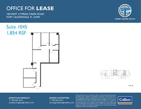 100 W Cypress Creek Rd, Fort Lauderdale, FL for lease Floor Plan- Image 1 of 1