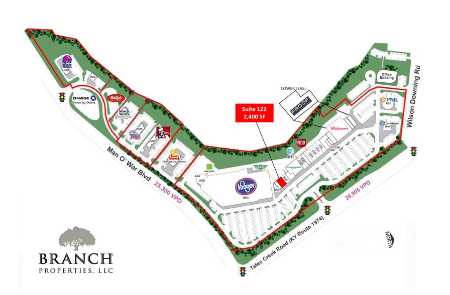 4101-4191 Tates Creek Centre Dr, Lexington, KY for lease - Site Plan - Image 2 of 17
