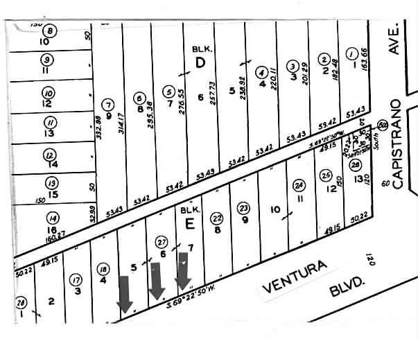 22531-22545 Ventura Blvd, Woodland Hills, CA for lease - Plat Map - Image 2 of 3