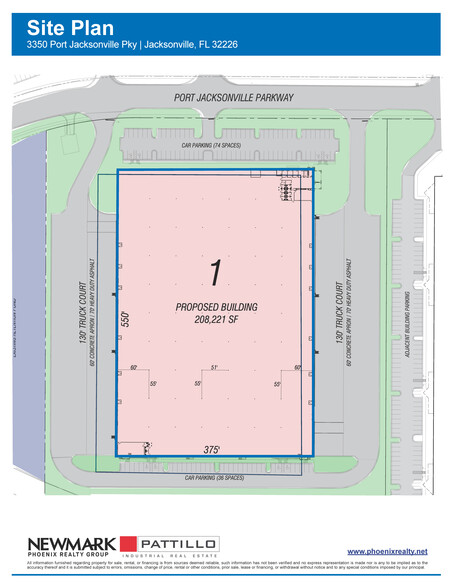 3350 Port Jacksonville Pkwy, Jacksonville, FL for lease - Site Plan - Image 3 of 5