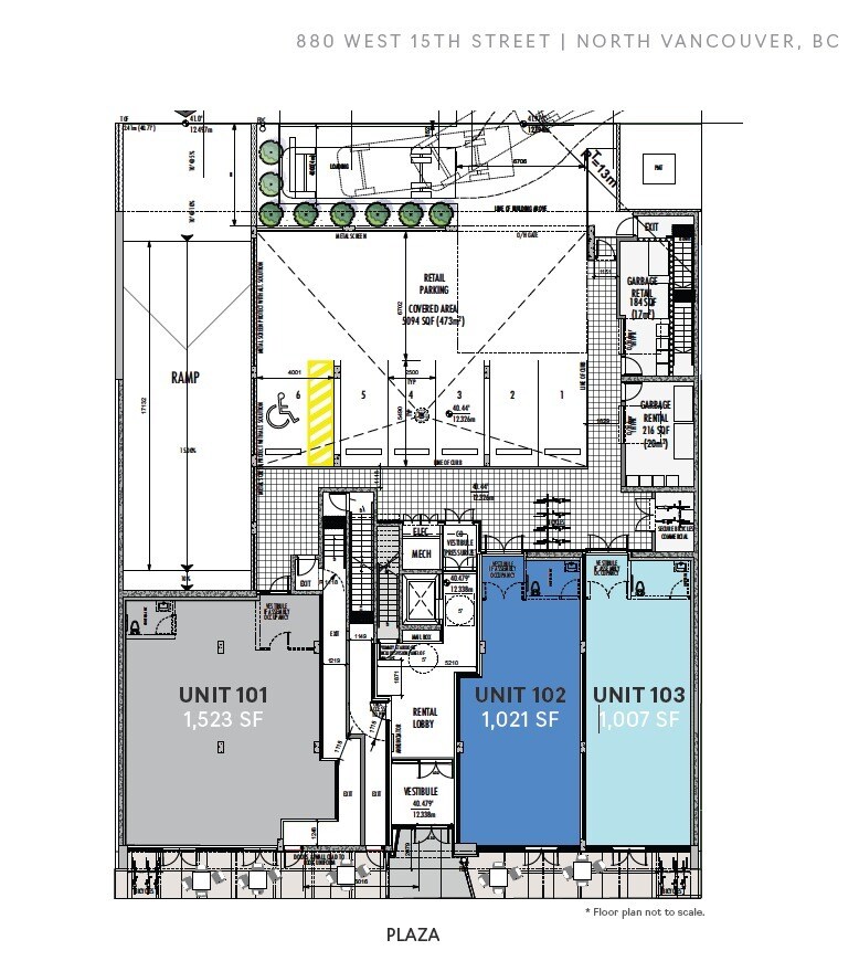 880 15th St W, North Vancouver, BC for lease Floor Plan- Image 1 of 1