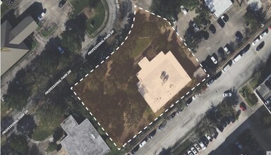 6 Professional Park Dr, Webster, TX - AERIAL  map view