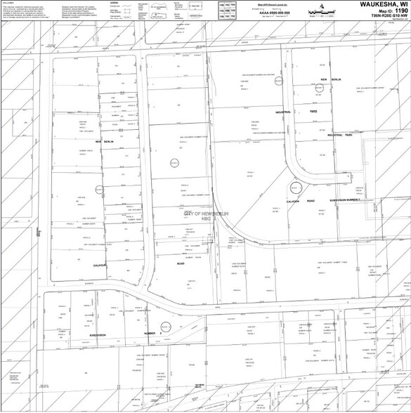 16600 W Glendale Dr, New Berlin, WI for lease - Plat Map - Image 2 of 7