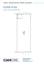 1250 E Apache Blvd, Tempe, AZ for lease Floor Plan- Image 1 of 1