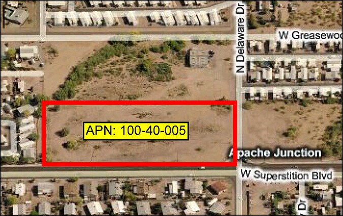 890 N Delaware Dr, Apache Junction, AZ for sale - Aerial - Image 1 of 1