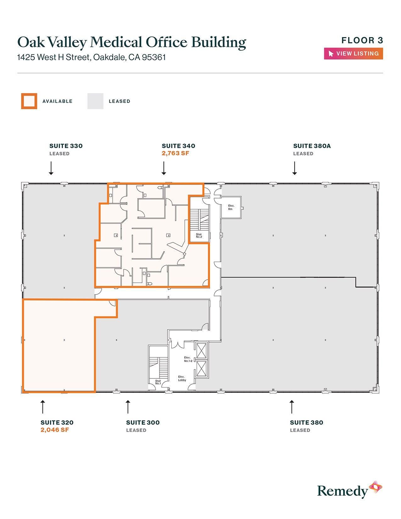 1425 W H St, Oakdale, CA for lease Floor Plan- Image 1 of 1