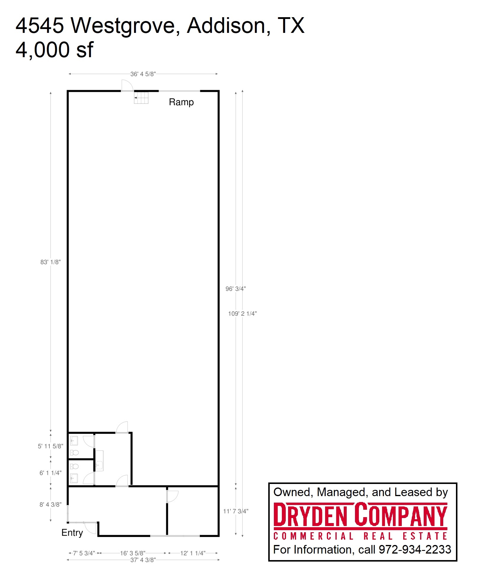 4545-4551 Westgrove Dr, Addison, TX for lease Floor Plan- Image 1 of 1