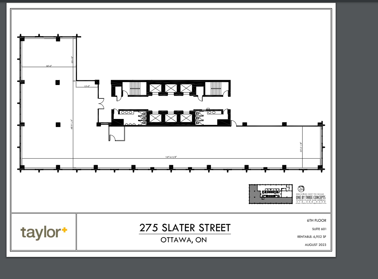 275 Slater St, Ottawa, ON for lease Floor Plan- Image 1 of 1