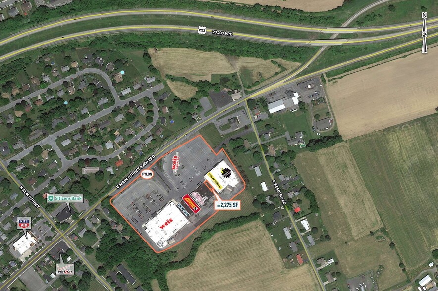 15260-15262 E Kutztown Rd, Kutztown, PA for lease - Aerial - Image 2 of 3