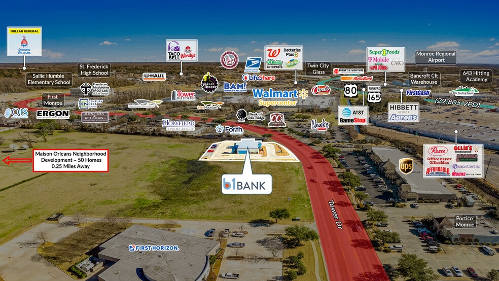 2271 Tower Dr, Monroe, LA for sale - Building Photo - Image 2 of 5