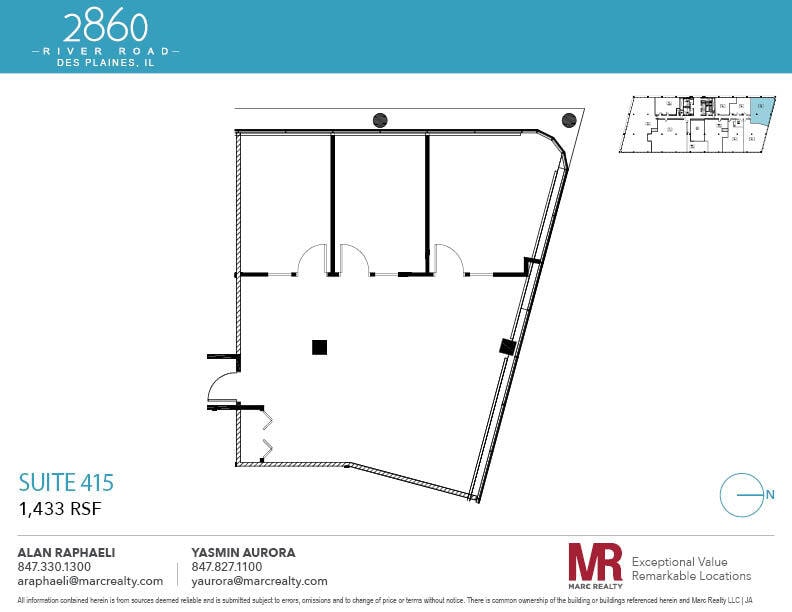 2860 S River Rd, Des Plaines, IL for lease Floor Plan- Image 1 of 4