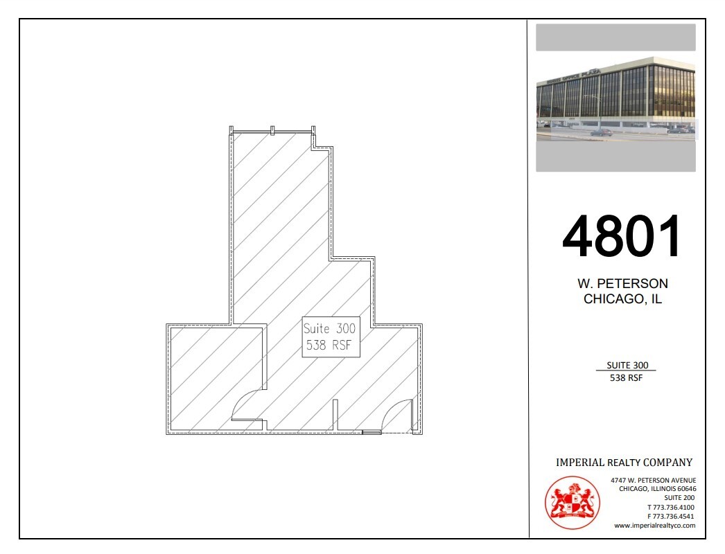 4801 W Peterson Ave, Chicago, IL for lease Floor Plan- Image 1 of 3