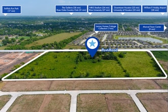 902 Post St, Rosharon, TX - AERIAL  map view - Image1