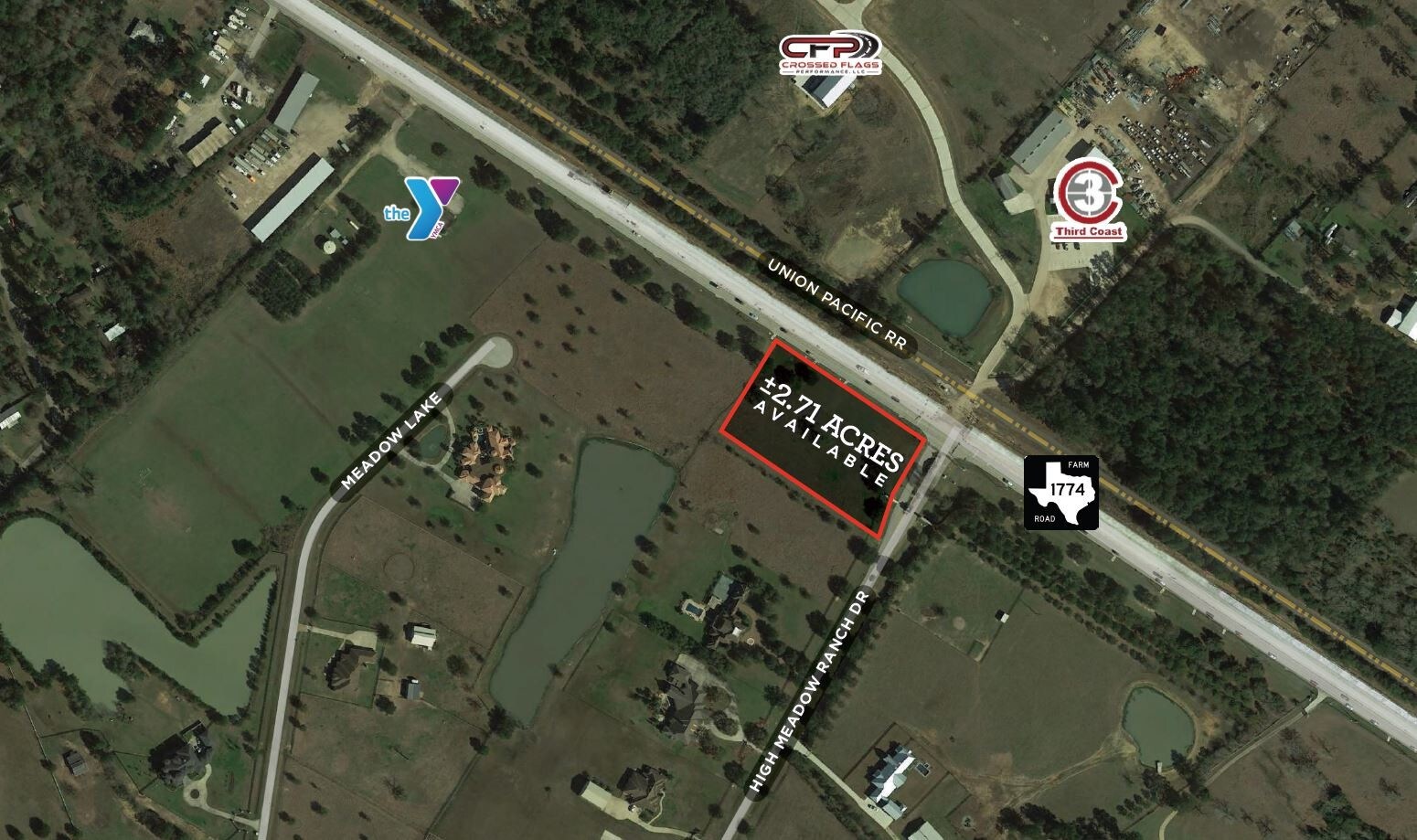 FM 1774 & High Meadow Rnch, Magnolia, TX for sale Aerial- Image 1 of 1