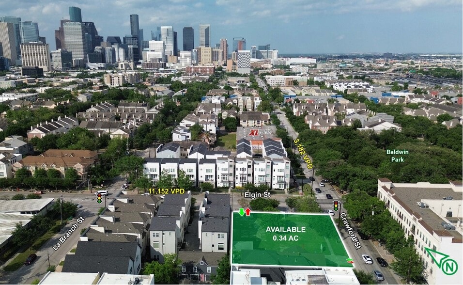 3212 Crawford St, Houston, TX for sale - Aerial - Image 2 of 5