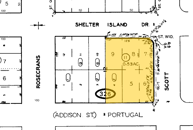 2907 Shelter Island Dr, San Diego, CA for sale - Plat Map - Image 1 of 1