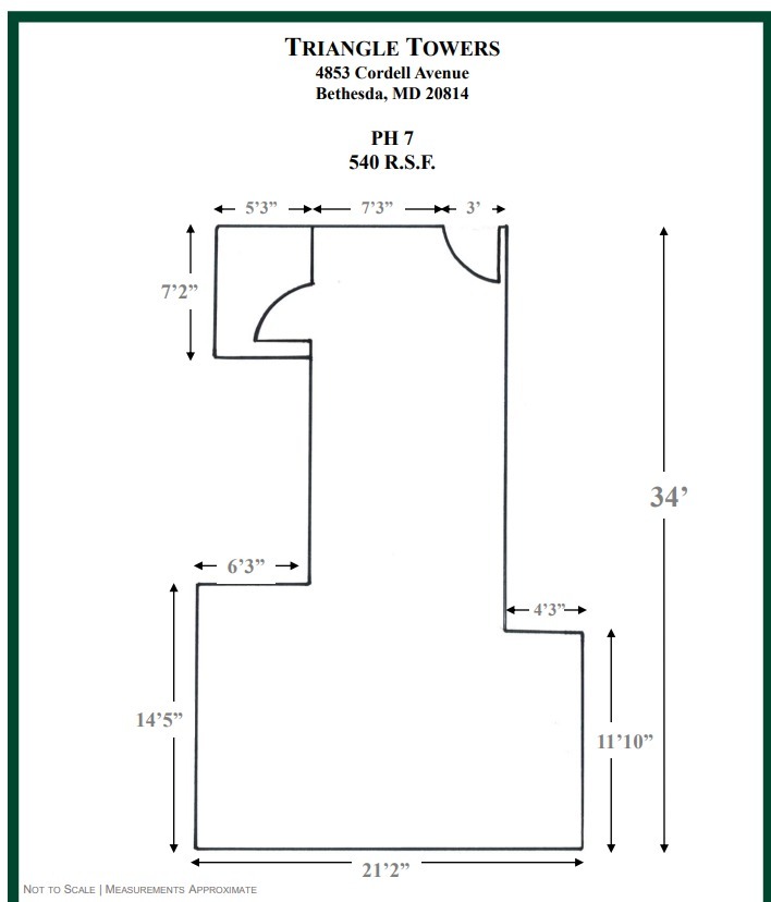 4853 Cordell Ave, Bethesda, MD for lease Floor Plan- Image 1 of 1